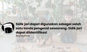 Sidik jari dapat digunakan sebagai salah satu tanda pengenal seseorang. Sidik jari dapat diidentifikasi