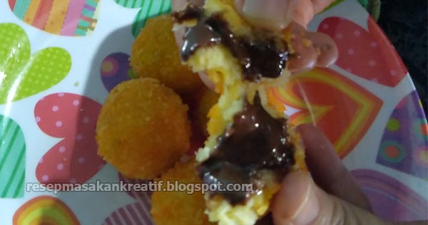 Resep Bola Bola Pisang Coklat Lumer Goreng Cispy